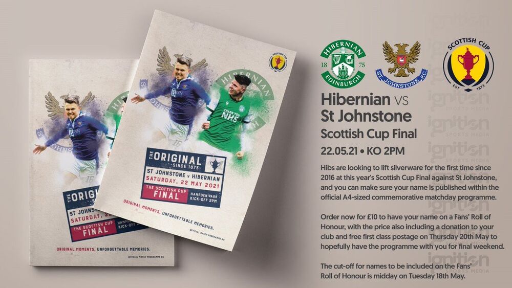 Scottish Cup Final Programme St Johnstone Football Club